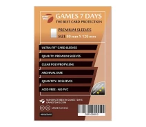 Купить - аксессуар для настольной игры  Аксессуар Games 7 Days Протекторы для карт Games7Days (80 х 120 мм, Ultra-Fit, 50 шт.) (PREMIUM) (GSD-028012)