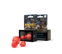 Купить - аксессуар для настольной игры  Набор кубиков RuneQuest Red & gold Expansion Dice (3 шт.) (SRQE53)