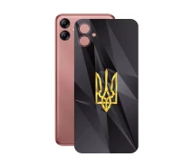Купить - защитную пленку для смартфона  Защитная пленка StatusSKIN для Samsung F04 (E045) Корпус Винил Герб 1