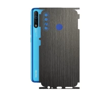 Купить - защитную пленку для смартфона  Защитная пленка StatusSKIN для Tecno Camon 12 Air Корпус Винил Дерево серебристо-черное