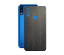 Купить - защитную пленку для смартфона  Защитная пленка StatusSKIN для Motorola Moto E7 Power Корпус Винил Дерево серебристо-черное