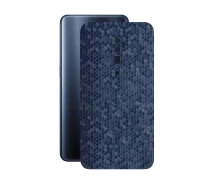 Купить - защитную пленку для смартфона  Защитная пленка StatusSKIN для OPPO reno 10x Zoom Корпус Винил Соты синие