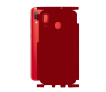Купить - защитную пленку для смартфона  Защитная пленка для Samsung Galaxy A30 (A305) Корпус Винил Металлик красный