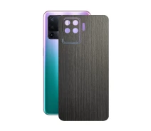 Купить - защитную пленку для смартфона  Защитная пленка StatusSKIN для OPPO Reno 5F Корпус Винил Дерево серебристо-черное