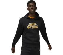 Купить - мужскую толстовку  Толстовка Nike M J FLT MVP JM  FLC PO черная DQ8037-010 Размер L (DQ8037-010_L)