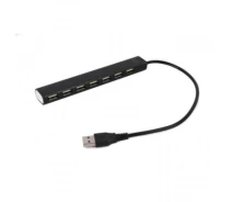 Купить - кардридер  Концентратор Gembird 7 x USB 2.0 black (UHB-U2P7-04)