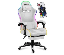 Купить - офисное кресло  Компьютерное кресло Huzaro Force 4.7 RGB White экокожа