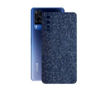 Купить - защитную пленку для смартфона  Защитная пленка StatusSKIN для Vivo Y51s Корпус Винил Соты синие