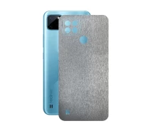 Купить - защитную пленку для смартфона  Защитная пленка StatusSKIN для Realme C21Y 2021 Корпус Винил Металл серебро