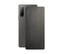Купить - защитную пленку для смартфона  Защитная пленка StatusSKIN для Sony Xperia 10 II Корпус Винил Дерево серебристо-черное