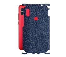 Купить - защитную пленку для смартфона  Защитная пленка StatusSKIN для Xiaomi Redmi Note 6 Pro Корпус Винил Соты синие