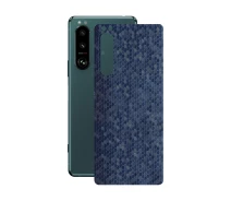 Купить - защитную пленку для смартфона  Защитная пленка StatusSKIN для Sony Xperia 5 III Корпус Винил Соты синие