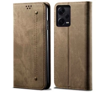 Купить - чехол для смартфона  Чехол-книжка UniCase Jeans Wallet для Xiaomi Poco X5 Pro / Redmi Note 12 Pro 5G - Khaki