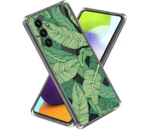 Купить - чехол для смартфона  Силиконовый (TPU) чехол Deexe Pretty Glossy для Samsung Galaxy A54 (A546) - Green Leaves