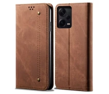 Купить - чехол для смартфона  Чехол-книжка UniCase Jeans Wallet для Xiaomi Poco X5 Pro / Redmi Note 12 Pro 5G - Coffee