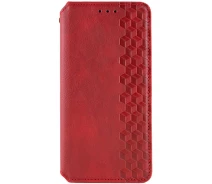 Купить - чехол для смартфона  Кожаный чехол книга GETMAN Cubic (PU) для Samsung Galaxy A14 4G/5G Красный (63407)
