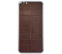 Купить - чехол для смартфона  Кожаная наклейка Glueskin для iPhone 6/6s Plus - Brown Croco
