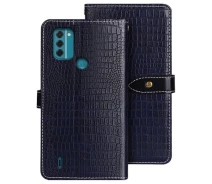 Купить - чехол для смартфона  Чехол-книга IDEWEI Crocodile Wallet для Nokia C31 - Blue