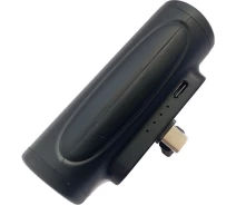 Купить - power bank  УМБ Power Bank без USB 5000mAh повербанк с фонариком, для устройств с Type-C Black (11234)