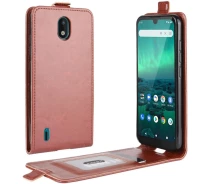 Купить - чехол для смартфона  Чехол IETP для Nokia 1.3 флип вертикальный кожа PU коричневый