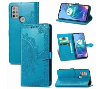 Купить - чехол для смартфона  Чехол Vintage для Motorola Moto G30 книжка кожа PU с визитницей голубой