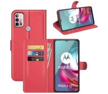 Купить - чехол для смартфона  Чехол IETP для Motorola Moto G30 книжка кожа PU с визитницей красный
