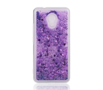 Купить - чехол для смартфона  Чехол Glitter для Meizu M5S Бампер Жидкий блеск Фиолетовый