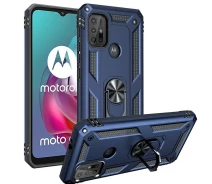 Купить - чехол для смартфона  Чехол Shield для Motorola Moto G30 бампер противоударный с подставкой Blue