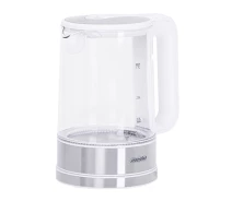 Купить - электрочайник  Скляний чайник з регулятором температури Mesko MS 1301 white