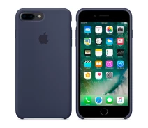 Купить - чехол для смартфона  Чехол Silicone Сase для Iphone 7 Plus / Iphone 8 Plus бампер накладка Midnight Blue