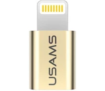 Купить - адаптер и кабель  Переходник Usams US-SJ014 USAMS iPhone 6S- Micro Adapter Gold