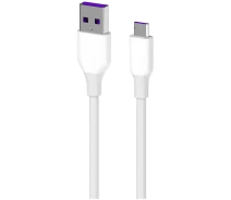 Купить - адаптер и кабель  Кабель 2E USB-A - microUSB Glow 1m White