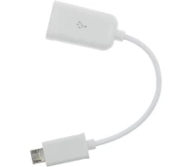 Купить - адаптер и кабель  Кабель TOTO TKZ-01 OTG cable micro USB 0,16m White