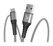 Купить - адаптер и кабель  Дата кабель USB 2.0 AM to Micro 5P 1.0m Flex Gray Pixus (4897058531145)