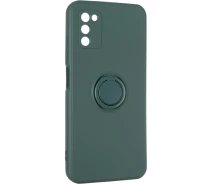 Купить - чехол для смартфона  Чехол Fiji Holder Ring для Samsung Galaxy A04s (A047) бампер накладка с подставкой Dark Green