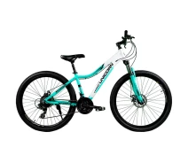 Купить - велосипед и аксессуар  Велосипед Unicorn Colibri 27,5 2021/рама 15" бирюзово-белый (000C27.5BB)