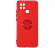 Купить - чехол для смартфона  Чехол Fiji Holder Ring для Xiaomi Redmi 10C бампер накладка с подставкой Red