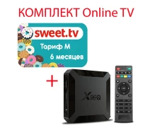 Купить - приставку Smart TV  Sweet.TV Тариф M на 6 месяцев для пяти устройств + Смарт ТВ приставка X96Q 2/16 Гб Smart TV Box Android (548-s)