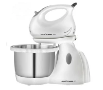 Купить - миксер  Стационарный электрический ручной миксер Grunhelm GRM 660 400 Вт кухонный с насадками (13731)