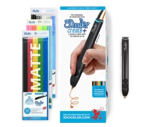 Купить - 3D-ручку  3D-ручка 3Doodler Create PLUS для проф. использования - ЧЕРНАЯ (75 cтержней, аксессуары)