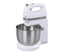 Купить - миксер  Стационарный электрический ручной миксер Grunhelm GRM662W 500 Вт кухонный с насадками (13931)
