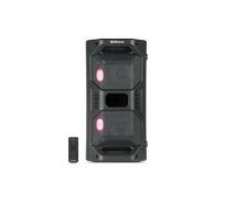 Купить - портативную колонку  Колонка REAL-EL X-757 Black (bluetooth, подсветка, TWS, USB, Micro SD, пульт ДУ) (EL121600007)