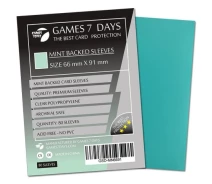 Купить - аксессуар для настольной игры  Аксессуар Games 7 Days Протекторы для карт Games7Days (66 х 91 мм, MTG, 80 шт.) Mint (PREMIUM) (GSD-MN6691)