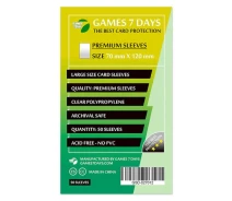 Купить - аксессуар для настольной игры  Аксессуар Games 7 Days Протекторы для карт Games7Days (70 х 120 мм, Large, 50 шт.) (PREMIUM) (GSD-027012)