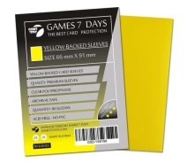Купить - аксессуар для настольной игры  Аксессуар Games 7 Days Протекторы для карт Games7Days (66 х 91 мм, MTG, 80 шт.) Yellow (PREMIUM) (GSD-YE6691)
