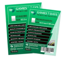Купить - аксессуар для настольной игры  Аксессуар Games 7 Days Набор протекторов для карт Games7Days (63,5 х 88 мм, Card Game, 100 шт.) (STANDART) (4 шт.) (GSD-016388-4)