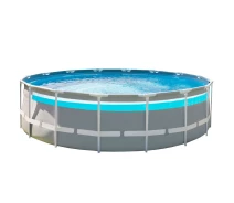 Купить - бассейн  Каркасный бассейн Intex 26730 (488х122 см) с картриджным фильтром, стремянкой и тентом