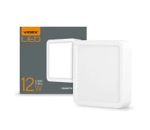 Купить - светильник потолочный  LED светильник накладной квадрат VIDEX 12W 5000K