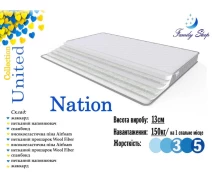 Купить - матрас  Матрац Family Sleep United collection NATION/НАЦИЯ (13 см, 3/5) 60х120