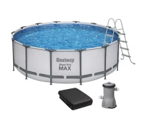 Купить - бассейн  Каркасный бассейн Bestway 5612X (427х122 см) с картриджным фильтром, тентом и стремянкой